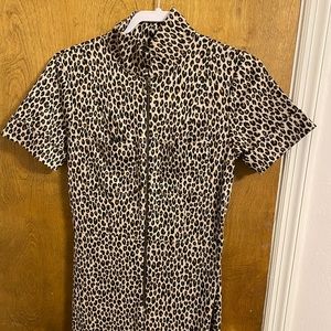 Cheetah print jumpsuit